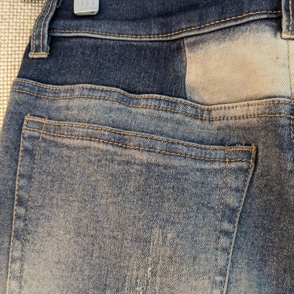 VENUS Patchwork Pattern Jeans, Distressed, 5 Pock… - image 7